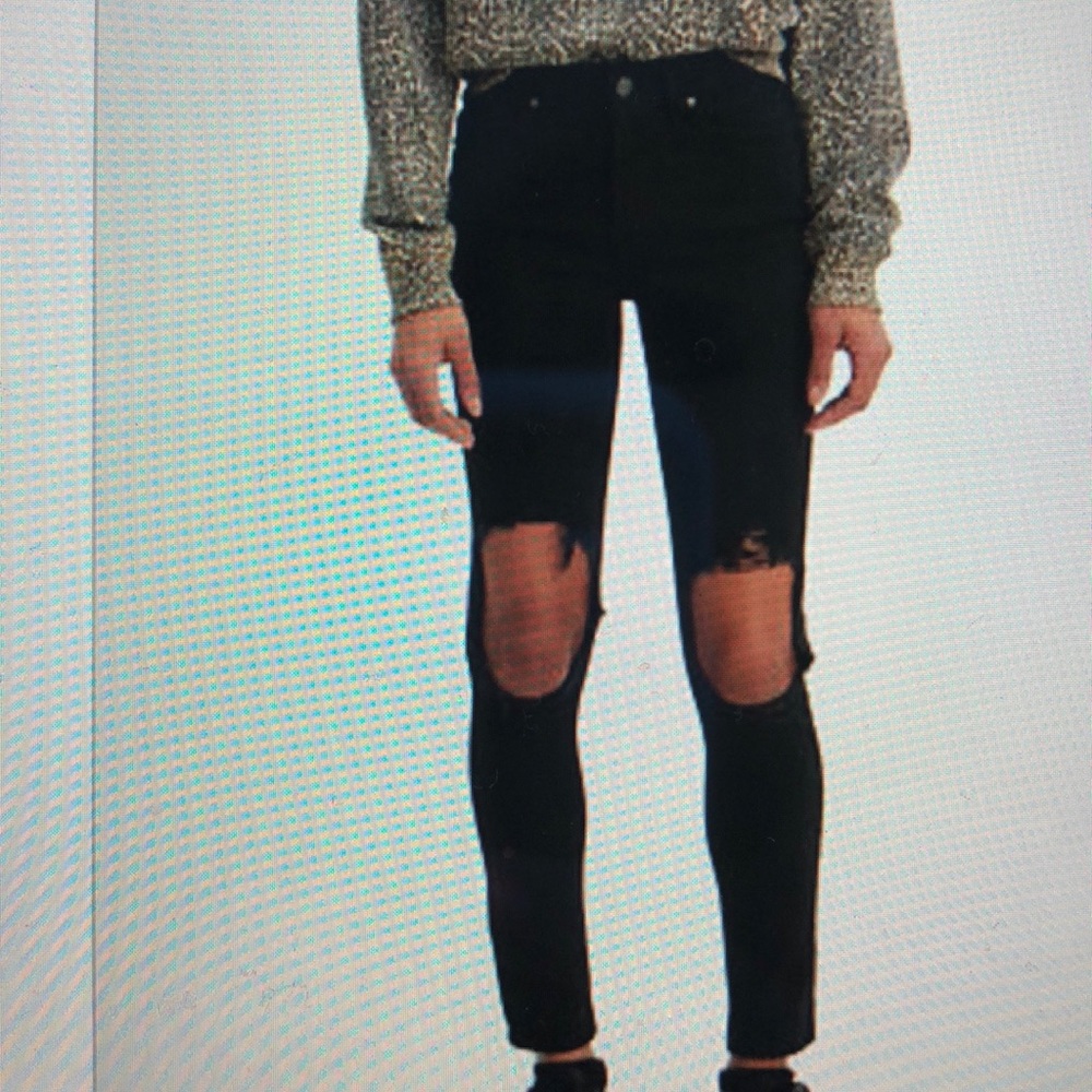 High rise skinny jeans